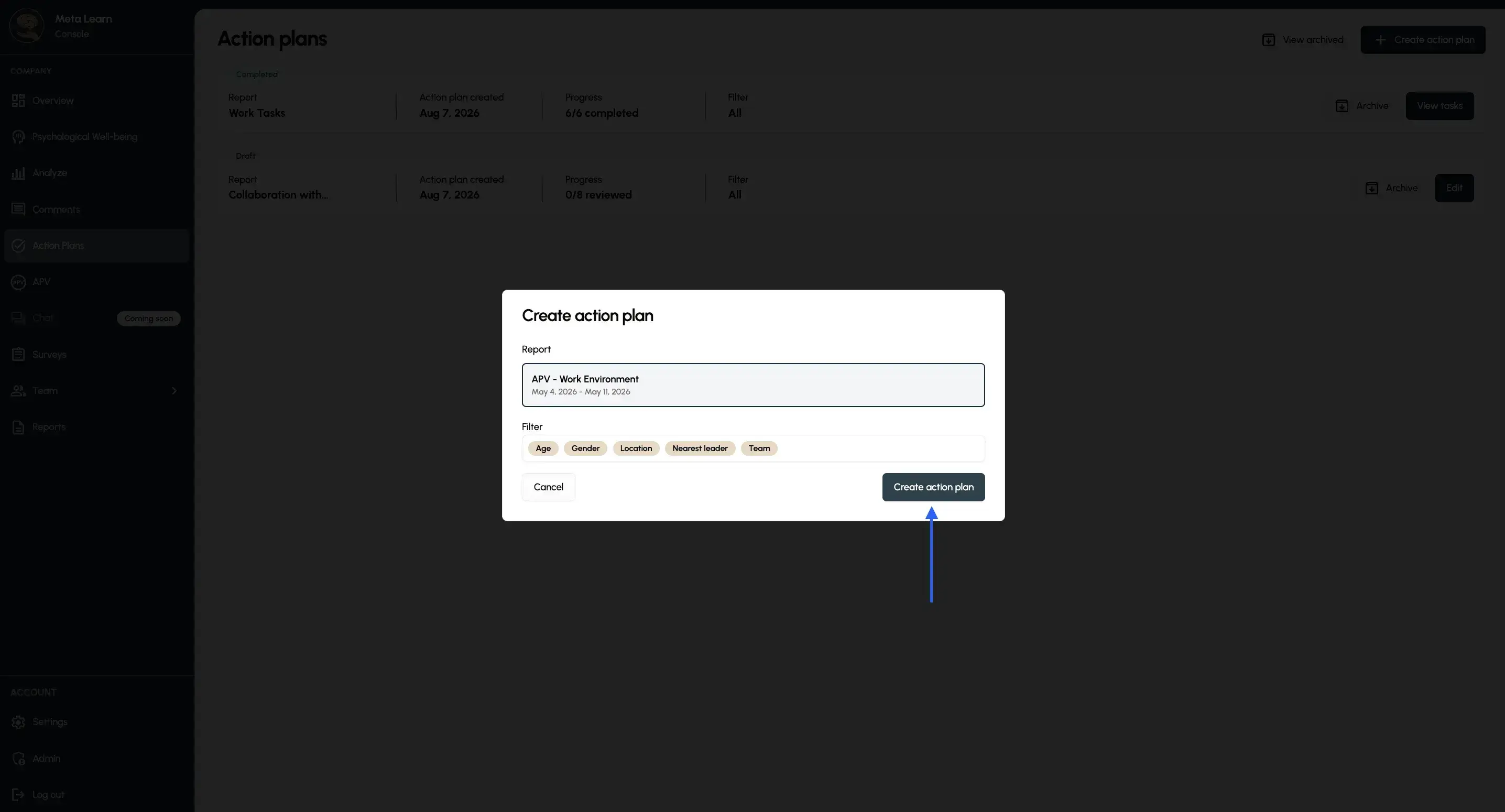 Get started with APV, Step 4: Choose APV