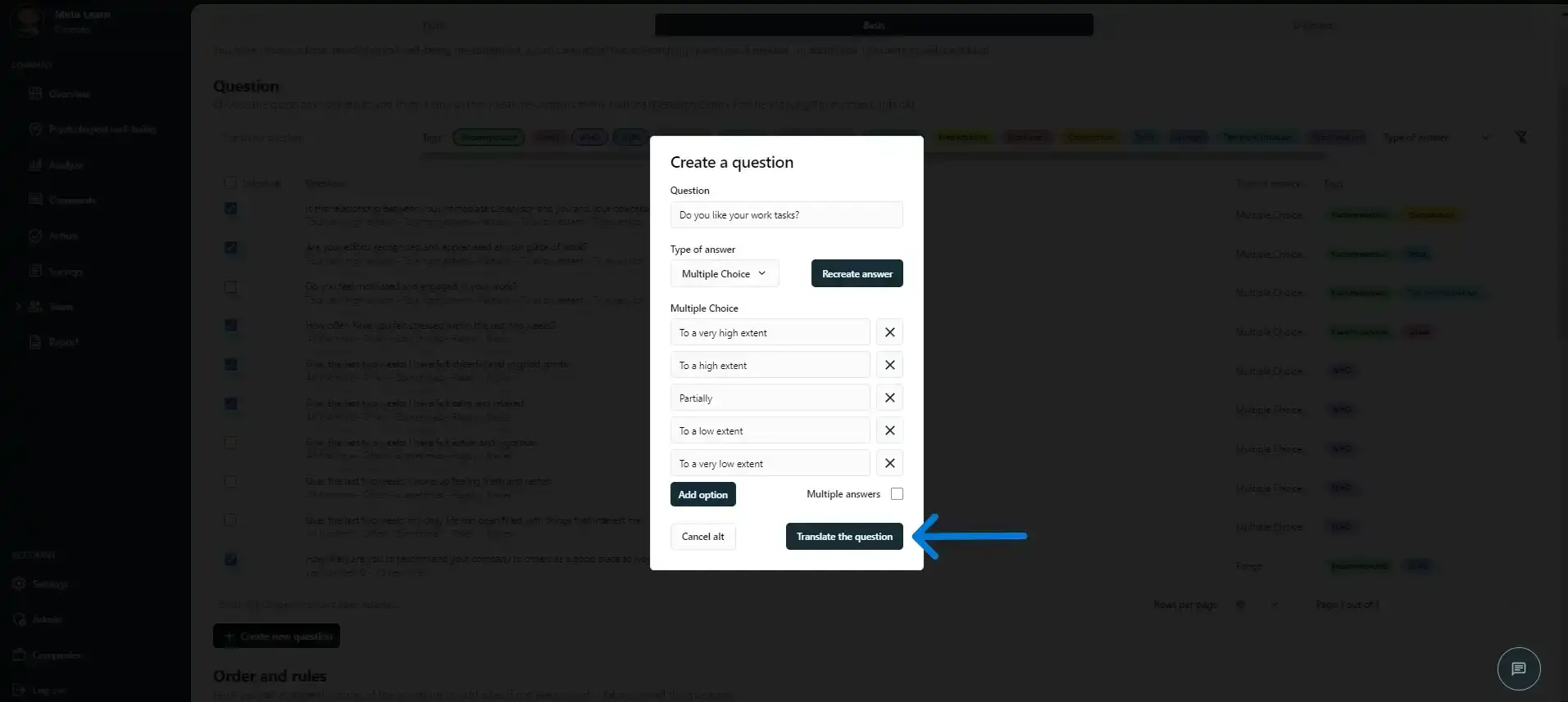 Create your own survey, Step 10