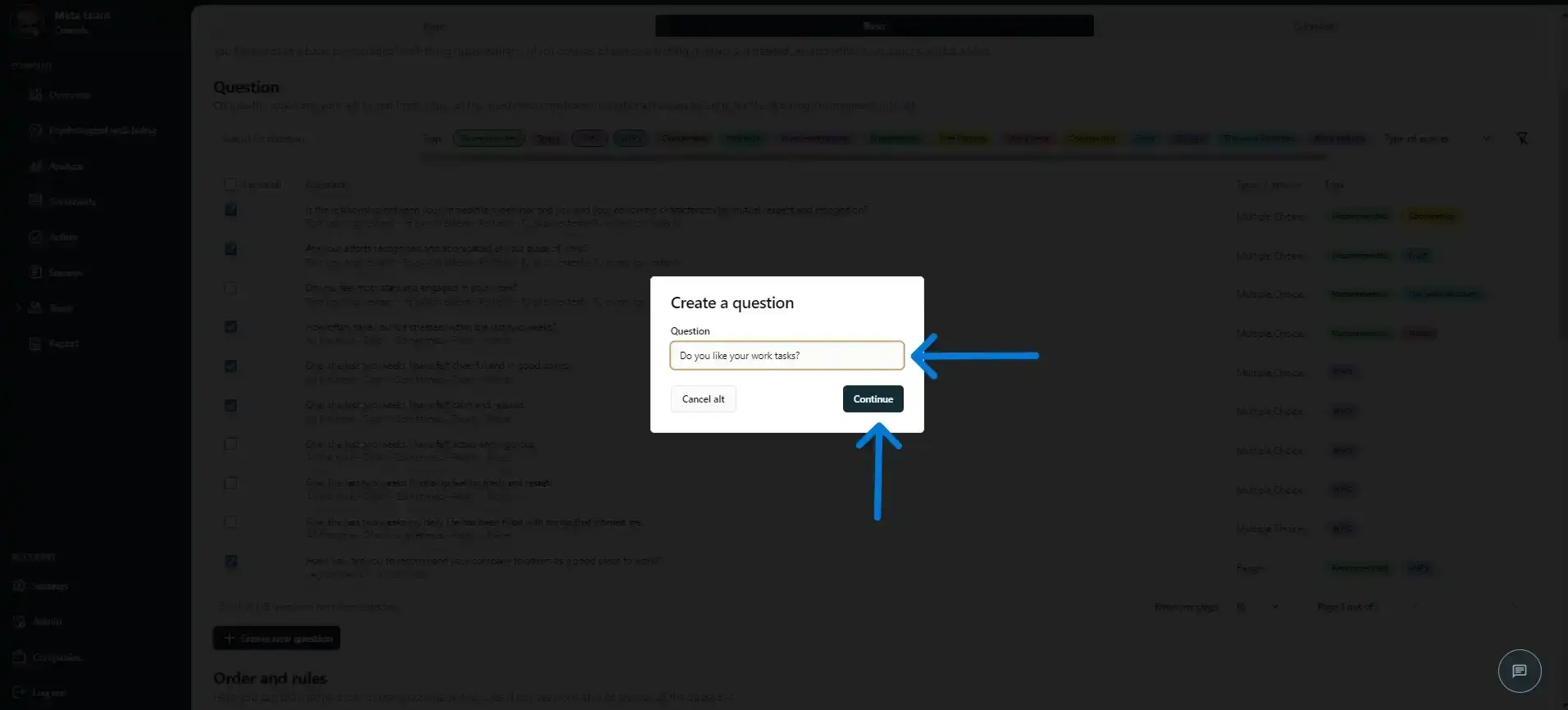 Create your own survey, Step 9