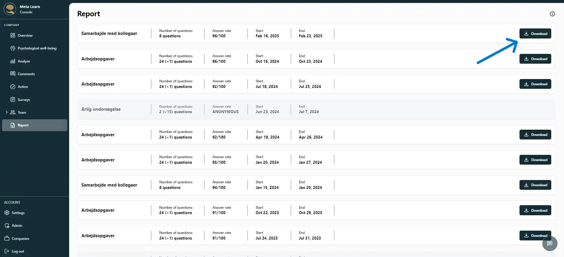 How to create reports, Step 2