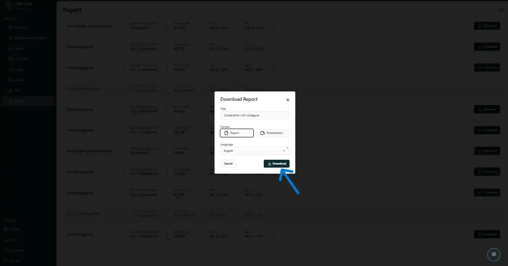 How to create reports, Step 3