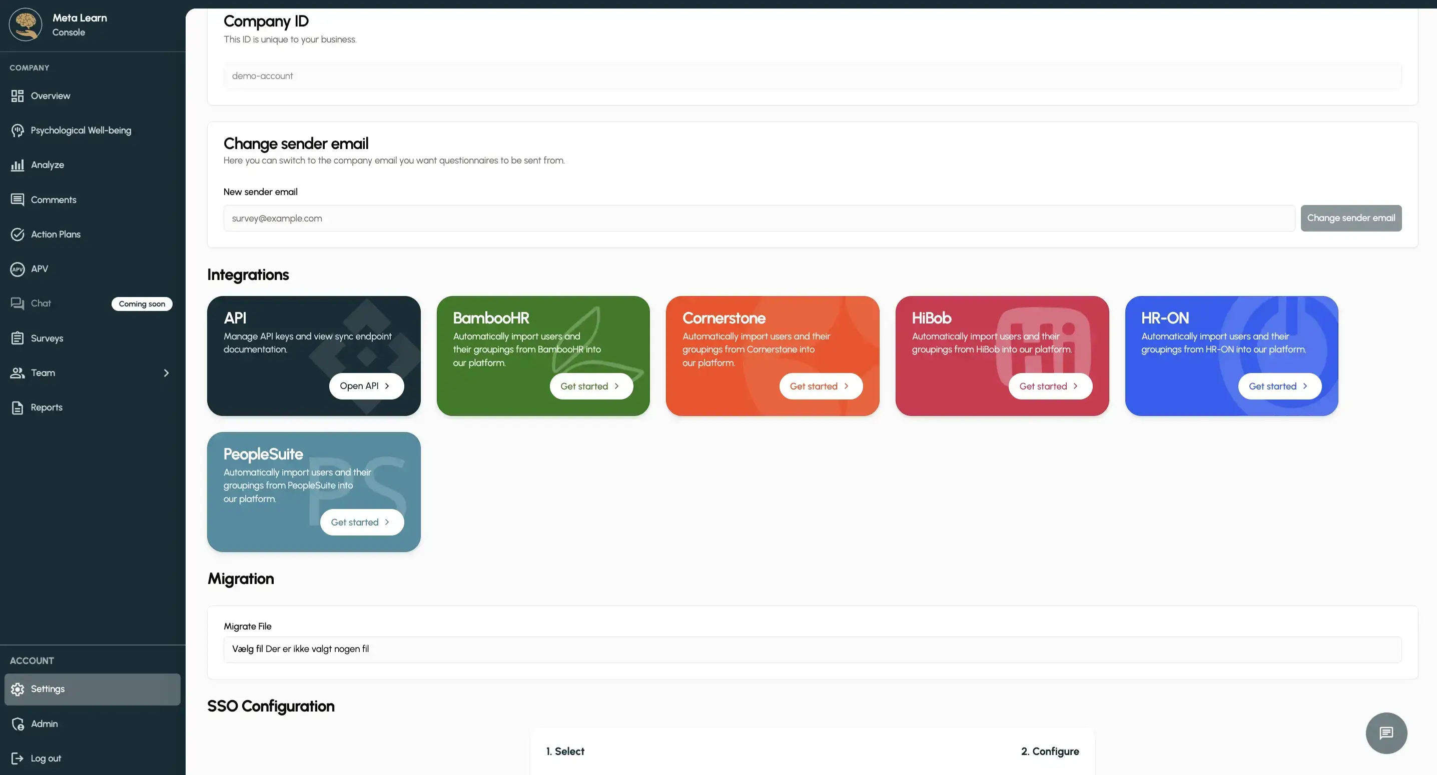 Understanding the settings in Meta Learn, Step 2